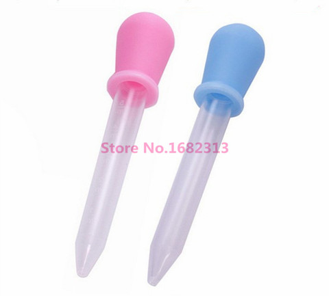 Petit compte-gouttes en Silicone transparent 12cm x 2cm 5ML, en plastique, pour l'alimentation des yeux et des oreilles, avec Pipette graduée, fournitures scolaires et de laboratoire ► Photo 1/6