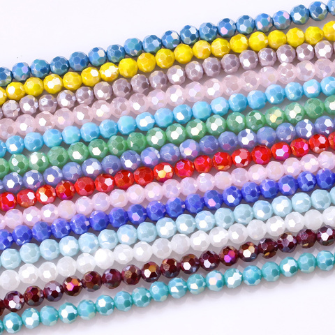 Perles rondes en verre de couleur tchèque AB, 8mm, pour la fabrication de bijoux, accessoires pour la couture, Perles d'espacement amples, vente en gros Z112AB ► Photo 1/6