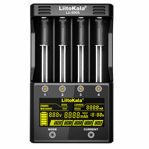 LiitoKala lii-500S lii 500S LCD chargeur de batterie intelligent 1.2V 3.7V 18650 17500 26650 AA AAA Lipo Lithium chargeur de batterie ► Photo 1/6