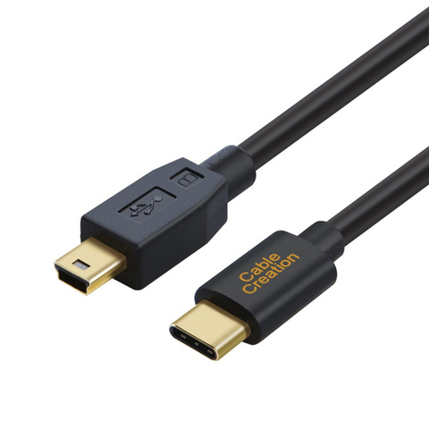 Câble Mini USB vers USB-C, cordon USB C vers Mini B pour GoPro Hero 3 +, contrôleur PS3 et appareils Mini B ► Photo 1/6