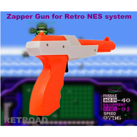 Accessoires de jeu vidéo RETROAD, nouveau pistolet léger Zapper pour NES 8bit ou jeu rétro familial, chasse au canard, allée Hogan, etc. ► Photo 1/5