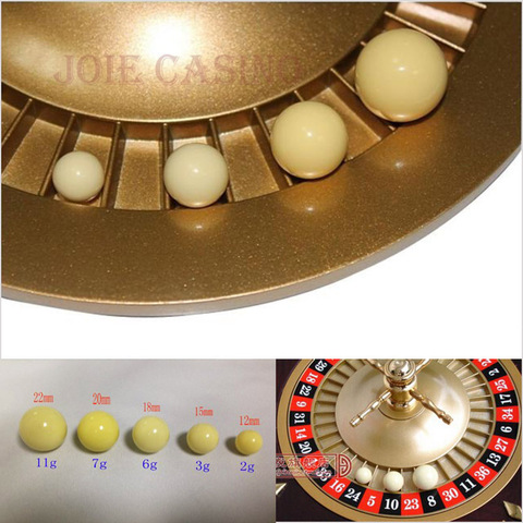 Boule de Roulette en résine, pour jeu de Casino, 5 tailles, 3 pièces/lot ► Photo 1/4