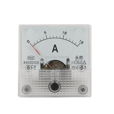 Ampèremètre analogique à courant continu carré 91C4 0-15A ► Photo 1/1