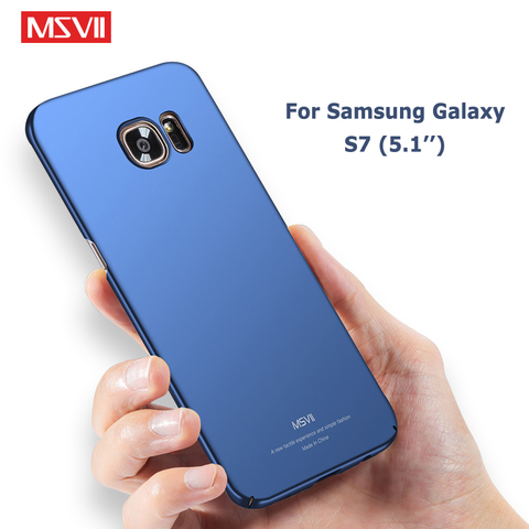 MSVII étuis pour Samsung Galaxy S7 bord étui mince Coque mate pour Samsung S 7 Coque arrière pour Samsung S7 Edge Coque de téléphone ► Photo 1/6