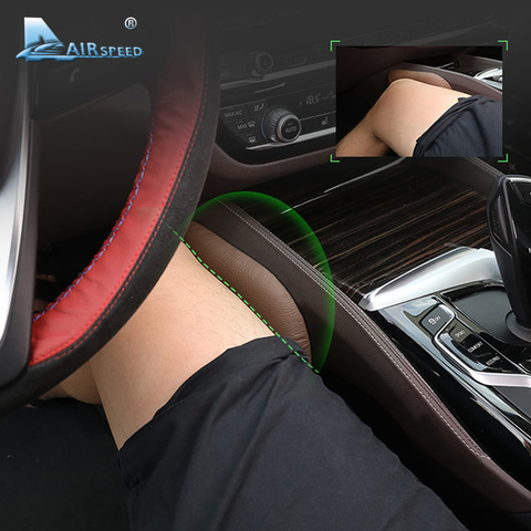 Airspeed protecteur d'oreiller en cuir universel pour jambe de voiture, Support de genou, accessoires pour BMW E46 E39 E60 E90 E36 F30 F10 F20 ► Photo 1/6