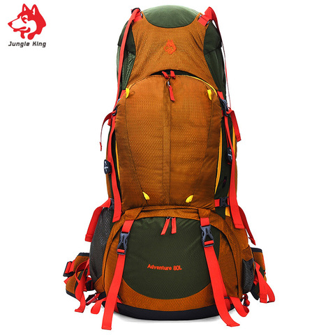 Jungle King-sac à dos d'alpinisme professionnel en plein air 80l, grande capacité nécessaire pour sport, camping, randonnée, 2017 ► Photo 1/6