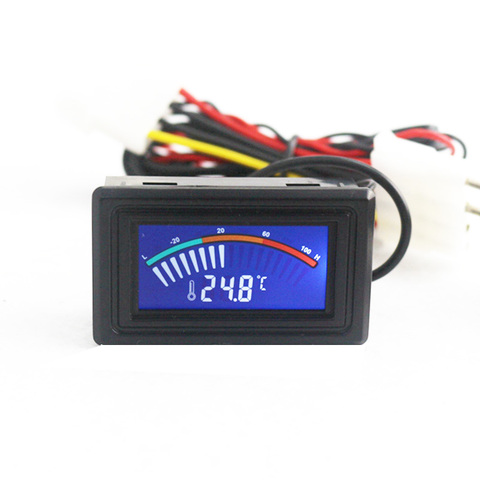 Thermomètre numérique Mètre de La Température Celsius Frehrenheit LCD DC 5-25 V De Voiture D'eau Liquide Aquarium Étanche + NTC Capteur sonde ► Photo 1/6