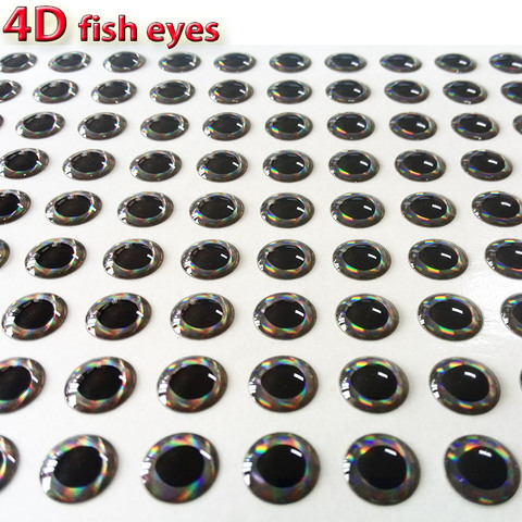 2017 Nouveautés 4D yeux de poisson leurre de pêche yeux 4 sortes type couleur effets spéciaux dans les yeux 500 pcs/lot très réaliste son assez! ► Photo 1/6