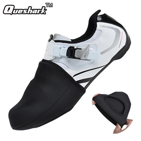 Hiver Thermique Semi Palm Chaussures de Vélo Couverture VTT Vélo Vélo Racing Bout Couverture Protecteur Unisexe Étanche SBR Noir Couvre-chaussures ► Photo 1/6