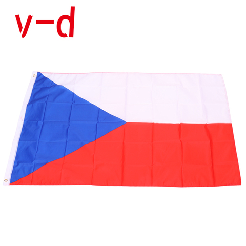 Xvggdg, nouveau drapeau tchèque, 3ft x 5 pieds, drapeau de la république tchèque, drapeau standard en Polyester ► Photo 1/1