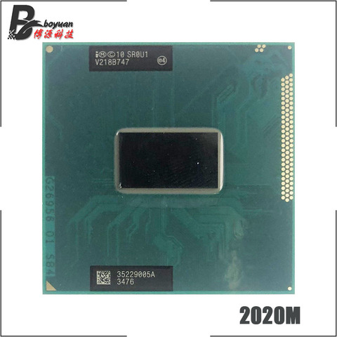 Processeur Intel Pentium 2022M 2022M SR0VN SR0U1 SR184 2.4 GHz, double cœur, double filetage, 2M 35W, prise G2 / rPGA988B ► Photo 1/1