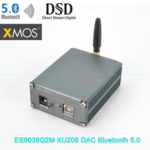 HiFi ES9038Q2M USB DAC CSR8675 Bluetooth 5.0 APTX-HD XMOS XU208 ES9038 USB DSD DAC sortie casque ► Photo 1/6