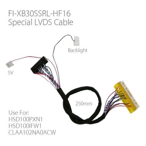 Câble lvds spécial 1ch 6bit 30 broches FI-XB30SSRL-HF16 pour contrôleur LCD, pilote LED 250mm ► Photo 1/6