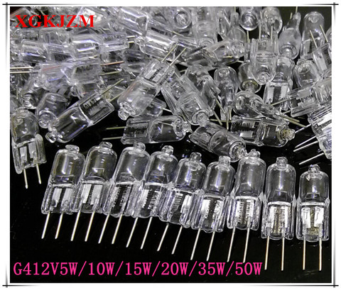 Ultra bas prix g4 12 v 20 w lampe halogène G4 12 V 5 W/10 W/15 W/20 W/35 W/50 W ampoule inséré perles cristal lampe halogène ampoule ► Photo 1/1