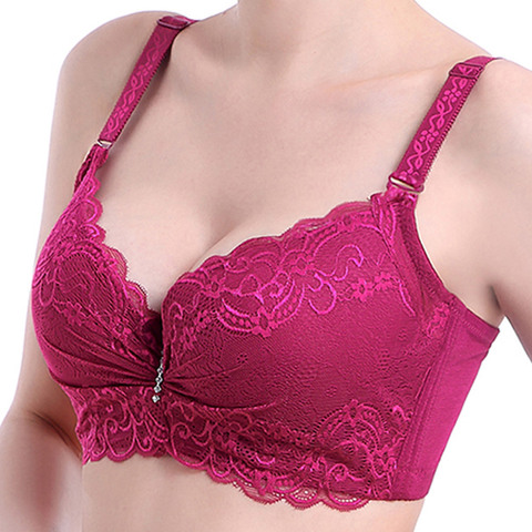 Soutien-gorge en dentelle pour femmes, Sexy, grande taille C D E, très mince, pur coton, sous-vêtements, livraison directe, 2022 ► Photo 1/6