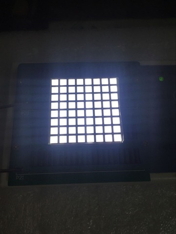 Affichage carré LED de matrice de points affichage blanc de LED d'anode commune de 3mm 1288BW ► Photo 1/1