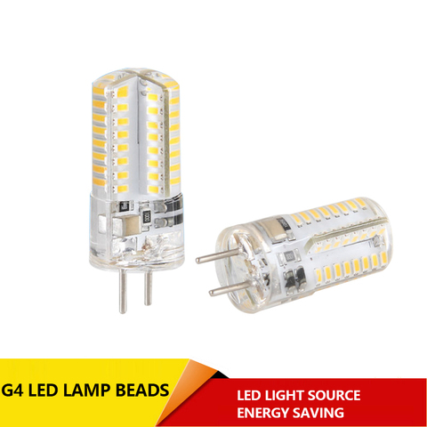 Mini Lampe LED G4 SMD 3014, 3W 5W AC DC 12V AC 360 V, éclairage d'angle abstrait, lumière de remplacement Halo ► Photo 1/4