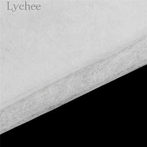 Lychee Life-intercalaires blancs | 1.1x1m, tissu adhésif en fer de haute qualité, accessoires de matériel de couture pour Garemets ► Photo 1/6