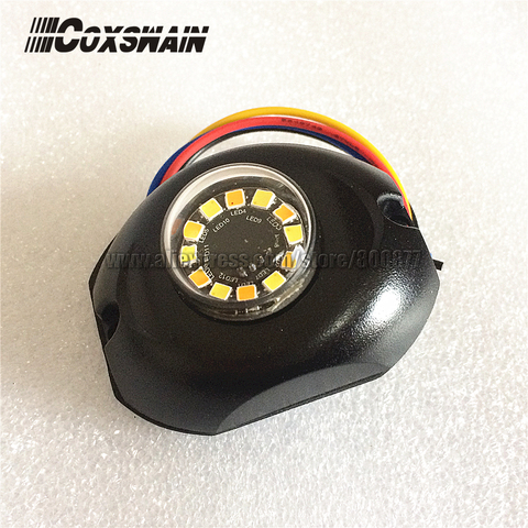 Stroboscope caché LED double couleur, G12, éclairage stroboscopique 12*3W, LED, 35 flash LED montage en saillie, phare latéral de voiture et camion ► Photo 1/1