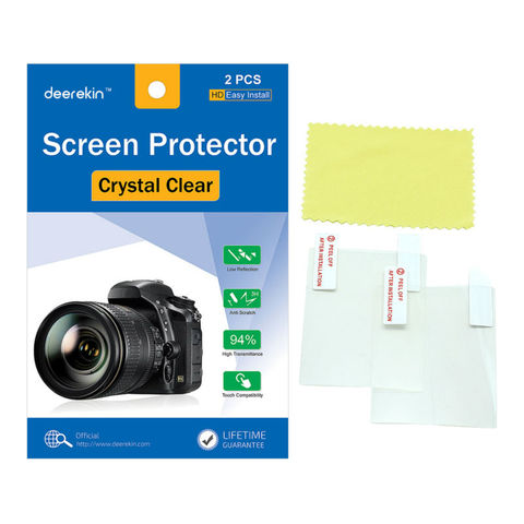 Deerekin – protecteur d'écran LCD avec Film supérieur, 2 pièces, pour appareil photo Canon EOS R Ra R5 R6 RP 70D 77D 9000D 80D 90D / 6D Mark II 6D2 ► Photo 1/3