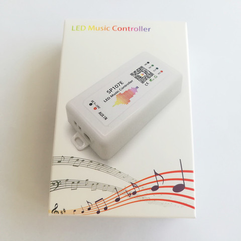 Contrôleur de LED de musique SP107E Pixel IC SPI par application de téléphone pour WS2812 SK6812 SK9822 RGBW APA102 LPD8806 bande DC5-24V ► Photo 1/6