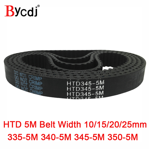 Courroie de synchronisation Arc HTD de 5M, C = 335/340/345/350, largeur 10/15/20/25mm, dents 67 68 69 70 HTD5M, 335-5M, 340-5M, 345-5M 350-5 ► Photo 1/1