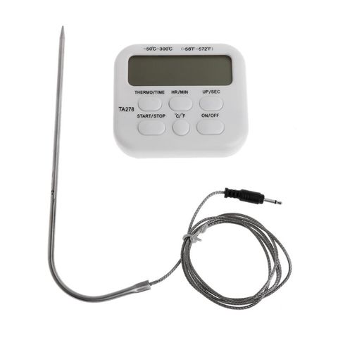Thermomètre numérique sans fil LCD pour BBQ, sonde numérique pour cuisson de la viande, minuterie pour four, température de BBQ ► Photo 1/6