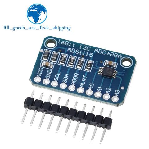 TZT 16 bits I2C ADS1115 Module ADC 4 canaux avec amplificateur de Gain Pro RPi ► Photo 1/6