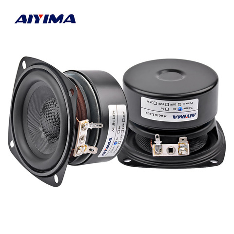 AIYIMA – 2 haut-parleurs Audio portables, 3 pouces, 4, 8 Ohm, 20W, gamme complète, Hifi, musique, bricolage pour Home cinéma ► Photo 1/6