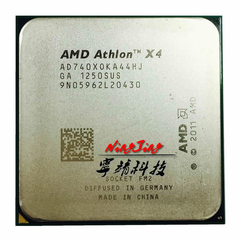 AMD-Athlon X4 740, 3.2G, 65W Quad Core, prise processeur d'unité centrale AD740XOKA44HJ, FM2 ► Photo 1/1