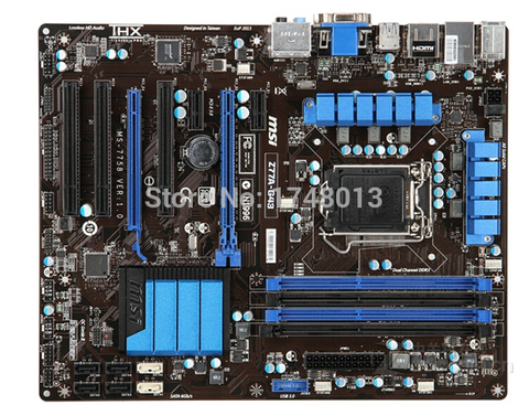 Carte mère originale pour ordinateur de bureau MSI Z77A-G43, composant pc, mémoire DDR3 32 go, LGA 1155, Z77, pour processeur I3, I5, I7, livraison gratuite ► Photo 1/1