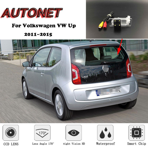 AUTONET – caméra de recul HD/CCD avec Vision nocturne et plaque d'immatriculation, pour Volkswagen VW Up SEAT Mii Skoda Citigo 2011 ~ 2015 ► Photo 1/6