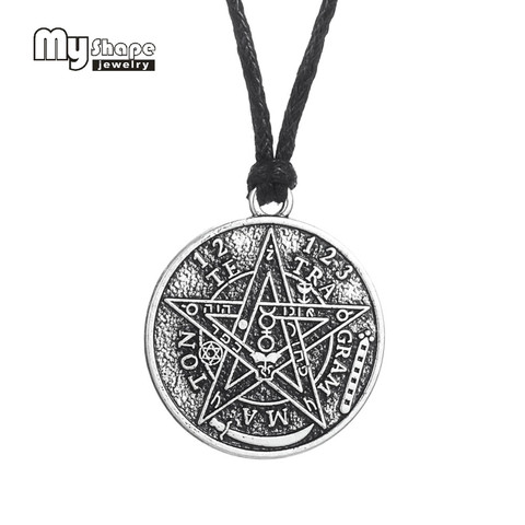 Bijoux, amulette en forme de tetragramon, pentagramme Antique, pendentif, breloque Wiccan, Talisman pagan, vente en gros ► Photo 1/6