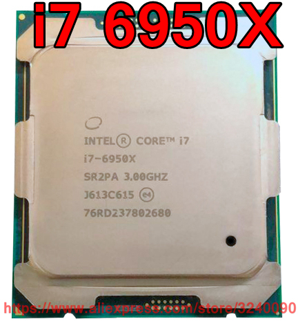 Processeur Intel CORE Extreme Edition i7-6950X i7-6950X GHz, 25M, prises 10 cœurs, 2015-3, Original, livraison gratuite ► Photo 1/1