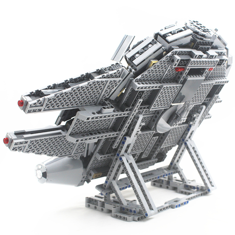 Présentoir Vertical Falcon de la république, Compatible avec Lego 75105 et 05007, blocs de construction en briques avec instructions de construction ► Photo 1/5