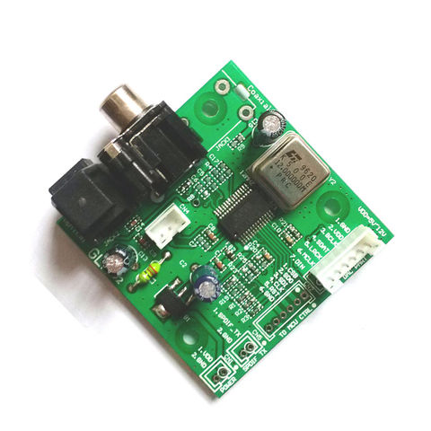 Carte de récepteur coaxiale de la fibre WM8805 de SPDIF, sortie alignée par I2S 5v-fréquence d'échantillonnage de 12v 32KHZ ~ 192KHZ ► Photo 1/3