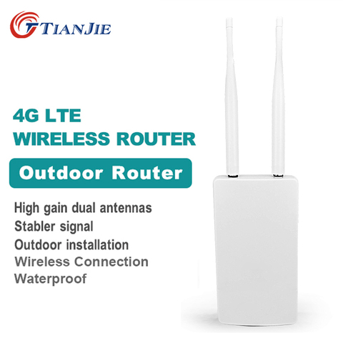 TIANJIE-routeur wi-fi 4G CPE LTE CAT4, 150 mb/s, étanche, extérieur, avec port carte SIM 3G/4G, pour caméra IP et couverture réseau extérieure ► Photo 1/6