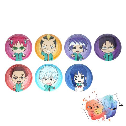 Saiki Kusuo no sa-nan Anime métal Badge Kusuko Kaidou Shun Riki Reita Toritsuka Aren Kokomi mignon Badge broche broches ► Photo 1/1