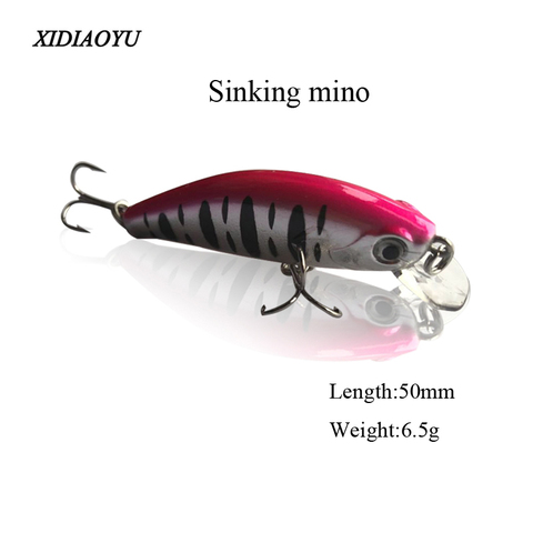 XIDIAOYU 50mm 6.5g dur appât petit Min poisson manivelle appât basse amortissement bait ► Photo 1/6