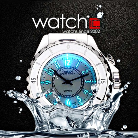 Hodinky OHSEN montres de sport imperméables de luxe pour femmes 7 montre d'horloge multi-LED couleur FG0736 Relogio Esportivo Feminino ► Photo 1/3