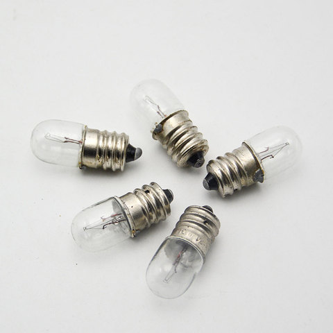 Ampoule indicateur E12, 18V 24V 28V 0,11 a 30V 2W, équipement de Machine-outil, lumière jaune chaude, 20 pièces ► Photo 1/6