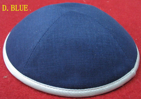 Kippa juif de luxe en lin kippa KIPPOT, personnalisé sous enquête ► Photo 1/6