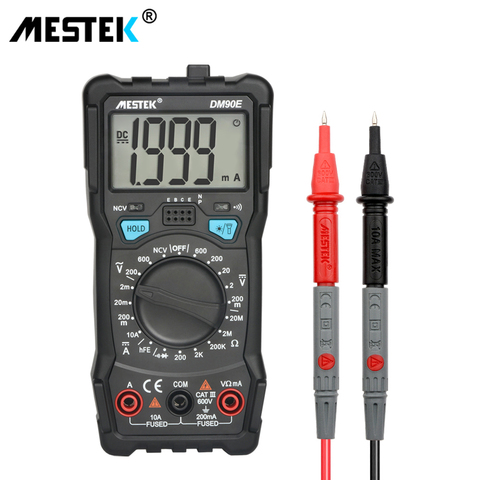 MESTEK DM90E multimètre tension cc/ca compteur de résistance de courant NCV True RMS Portable multimètres numériques outil de mesure ► Photo 1/6