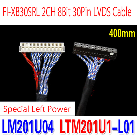 Contrôleur LCD Double 2ch 8bit LTM201U1-L01 mm, câble LVDS spécial FI-XB30SRL-HF11 30 broches D8, pas de 1.0mm, alimentation gauche ► Photo 1/2