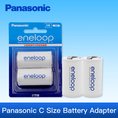 Panasonic Eneloop convertisseur de batterie adaptateur de Tube piles AA changement à la taille C Batteries BQ-BS2E/2BC ► Photo 1/4