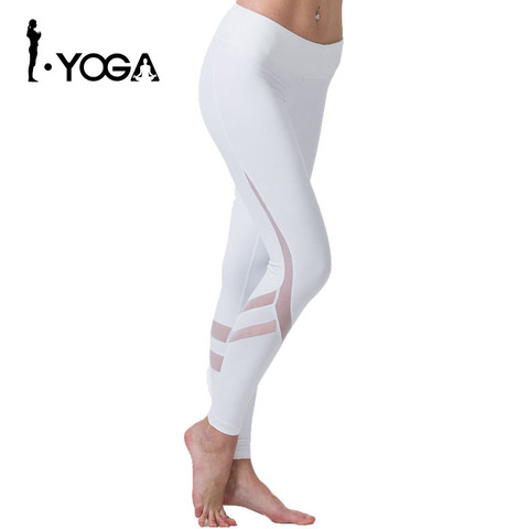 Fitness Yoga sport Leggings pour femmes sport serré maille Yoga Leggings Yoga pantalons femmes pantalons de course collants pour femmes K9-002 ► Photo 1/6