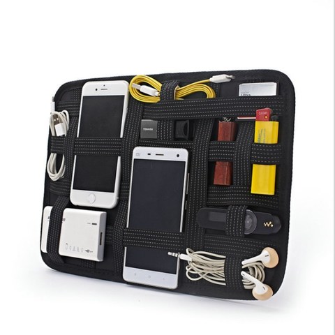 Planche de rangement Portable élastique multifonctionnelle, sac de voyage pour produits numériques, cosmétiques, lavage ► Photo 1/5