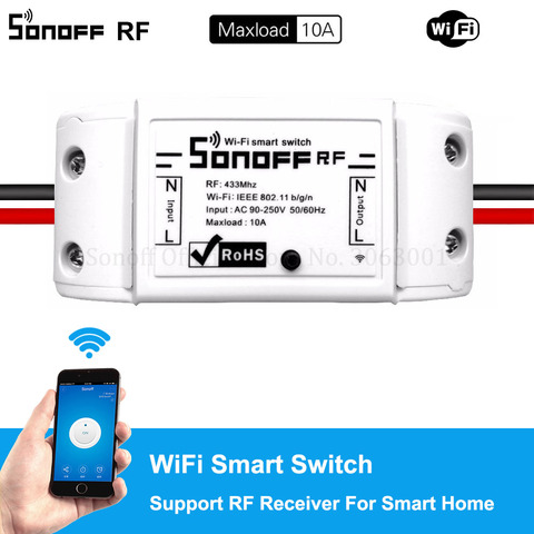 Sonoff RF 433 MHz Wifi Sans Fil Smart Switch Wifi Contrôlée Interrupteur Wifi À Distance Interrupteur Soutien RF Récepteur Smart la maison ► Photo 1/6