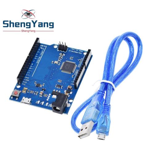 ShengYang – microcontrôleur Leonardo R3, carte de développement avec câble USB Compatible pour Kit de démarrage Arduino bricolage ► Photo 1/6