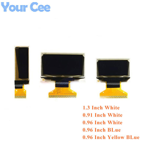 0.91 0.96 1.3 pouces OLED affichage LCD blanc bleu Module d'affichage OLED 0.91 ''0.96'' 1.3 ''128x32 128X64 SSD1306 SH1106 pour Arduino ► Photo 1/6